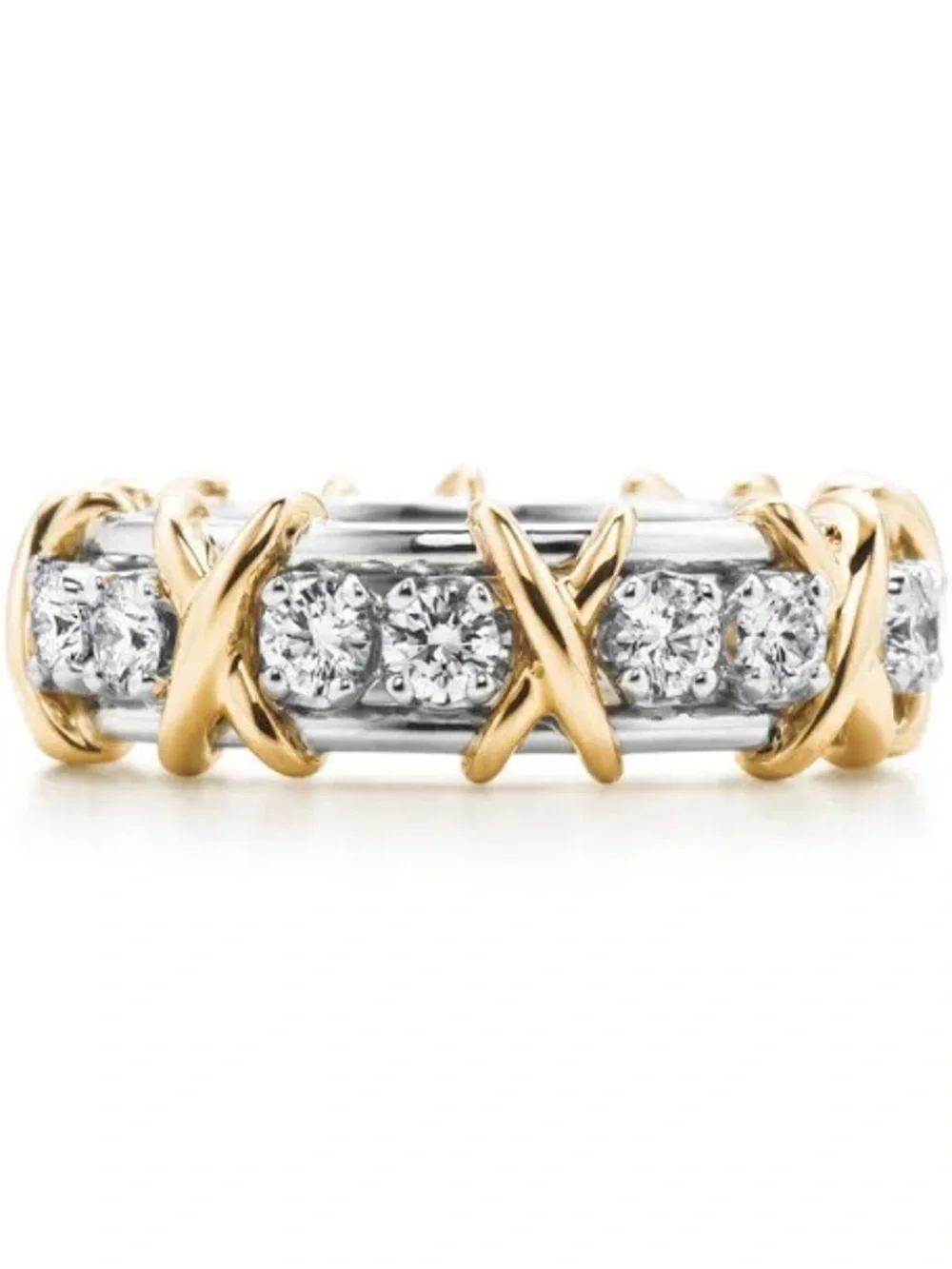 10k 16 Stone Eternity Band